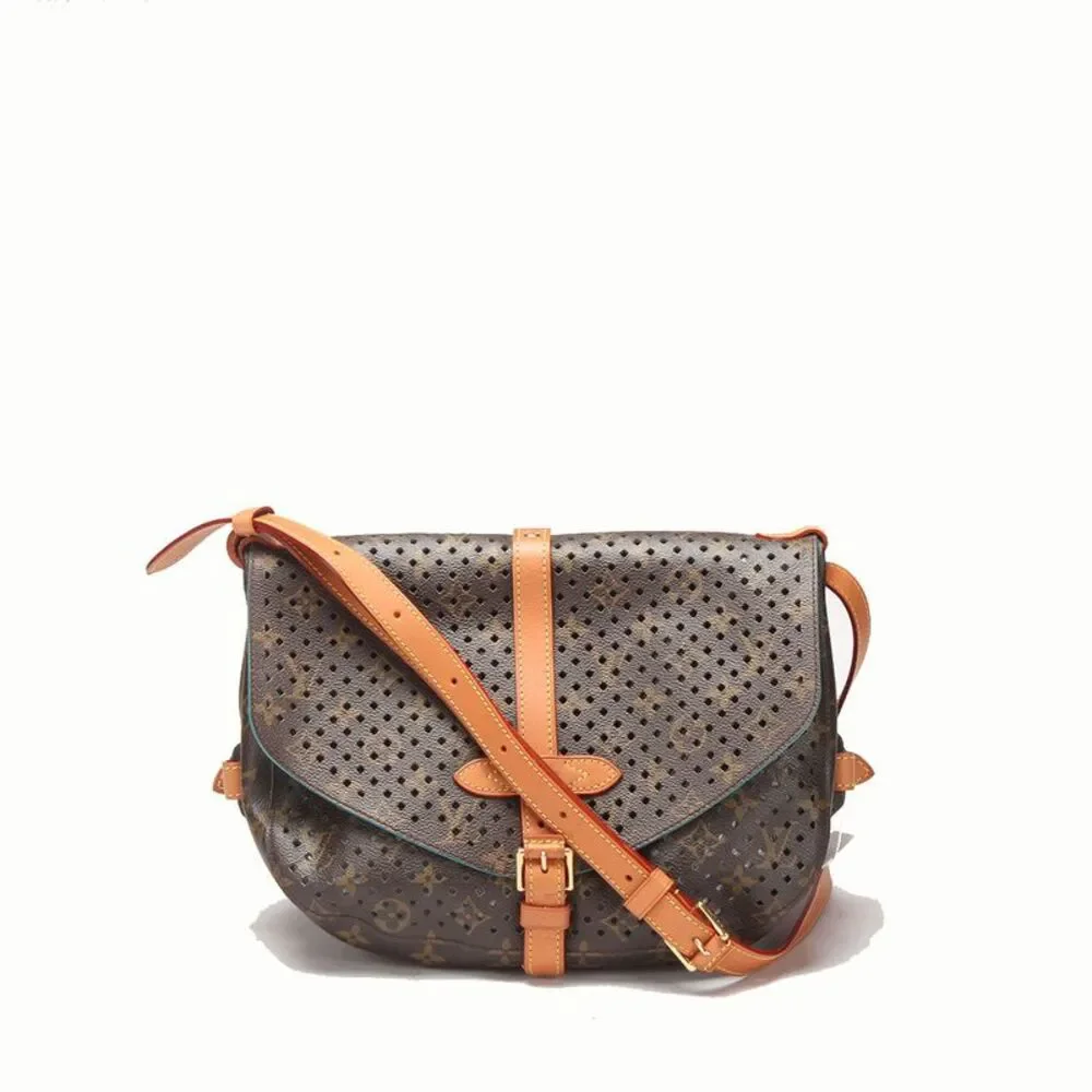 Louis Vuitton Monogram Perforated Saumur 30 Canvas Shoulder Bag M93998